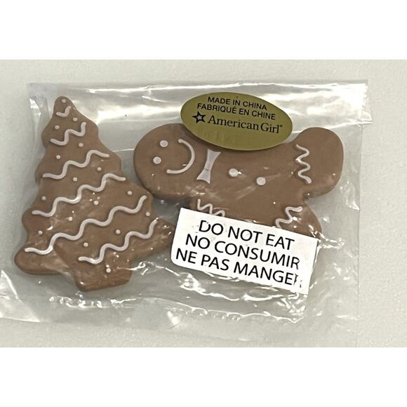 American Girl Cookies For Santa Dome Platter Doll Size Christmas Gingerbread New - Picture 6 of 9
